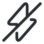 Flash Slash SVG Icon